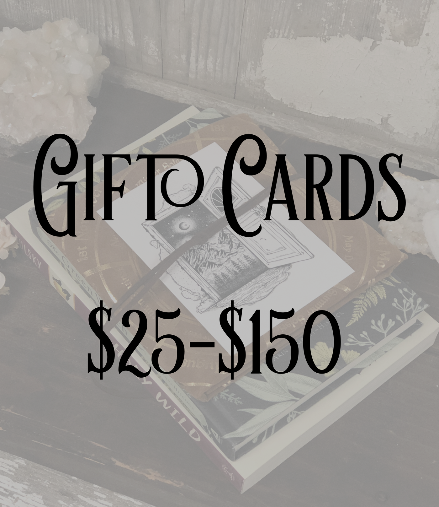 Text "Gift Cards $25-$105" 
