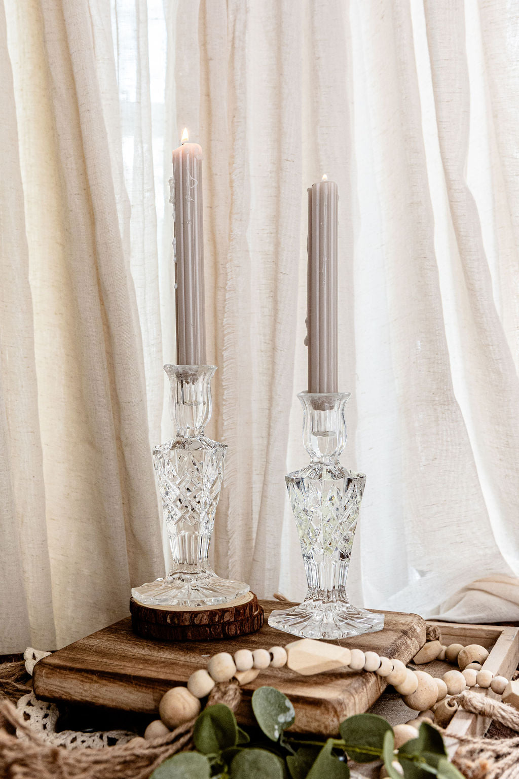 Crystal Taper Candle Holders