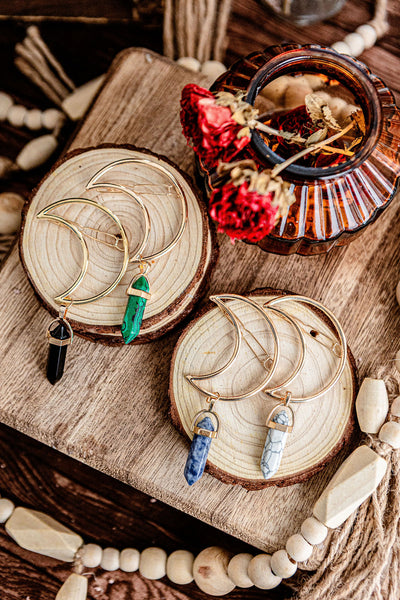 Faux Crystal Moon Clips