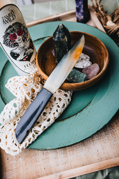 9 inch Horn Athame