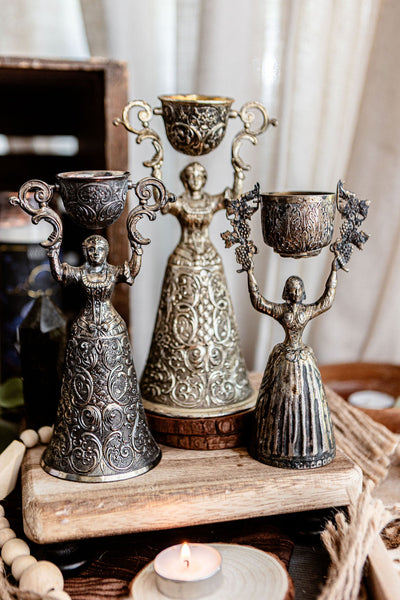 Silver Antique Maiden Chalices