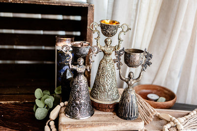 Silver Antique Maiden Chalices