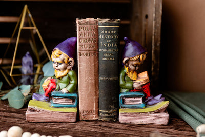 Vintage Gnome Book Ends