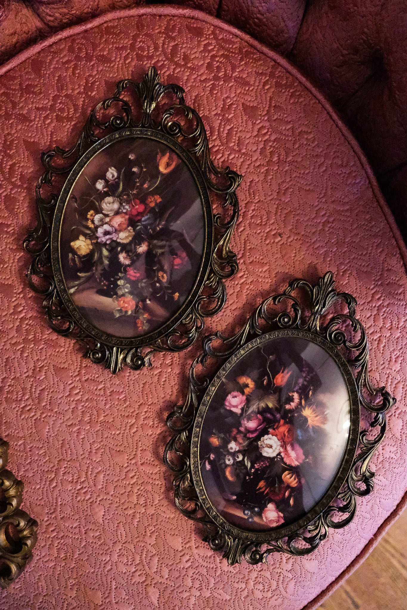 Set of Floral Filigree Prints Tamed Wild