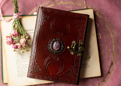 Triple Moon Leather Journal