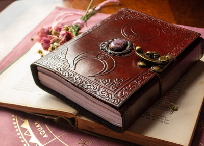 Triple Moon Leather Journal