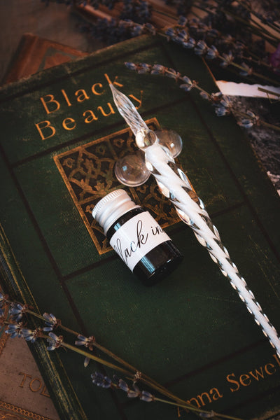 Glass Pen & Ink Set