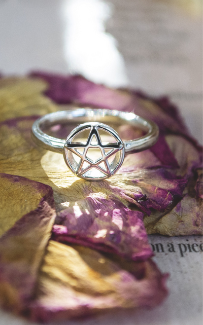 Pentacle Ring Sterling Silver