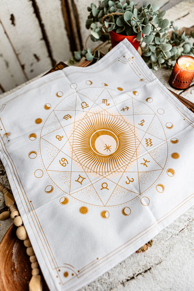 Zodiac & Moon Phase Altar Cloth