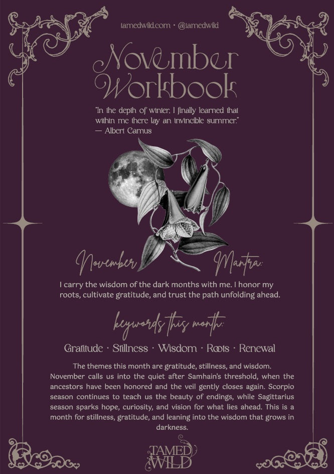 Free November Workbook