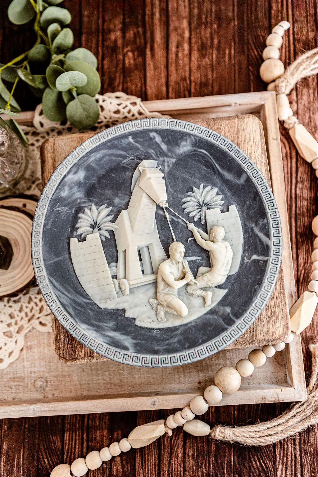 The Trojan Horse Porcelin Plate