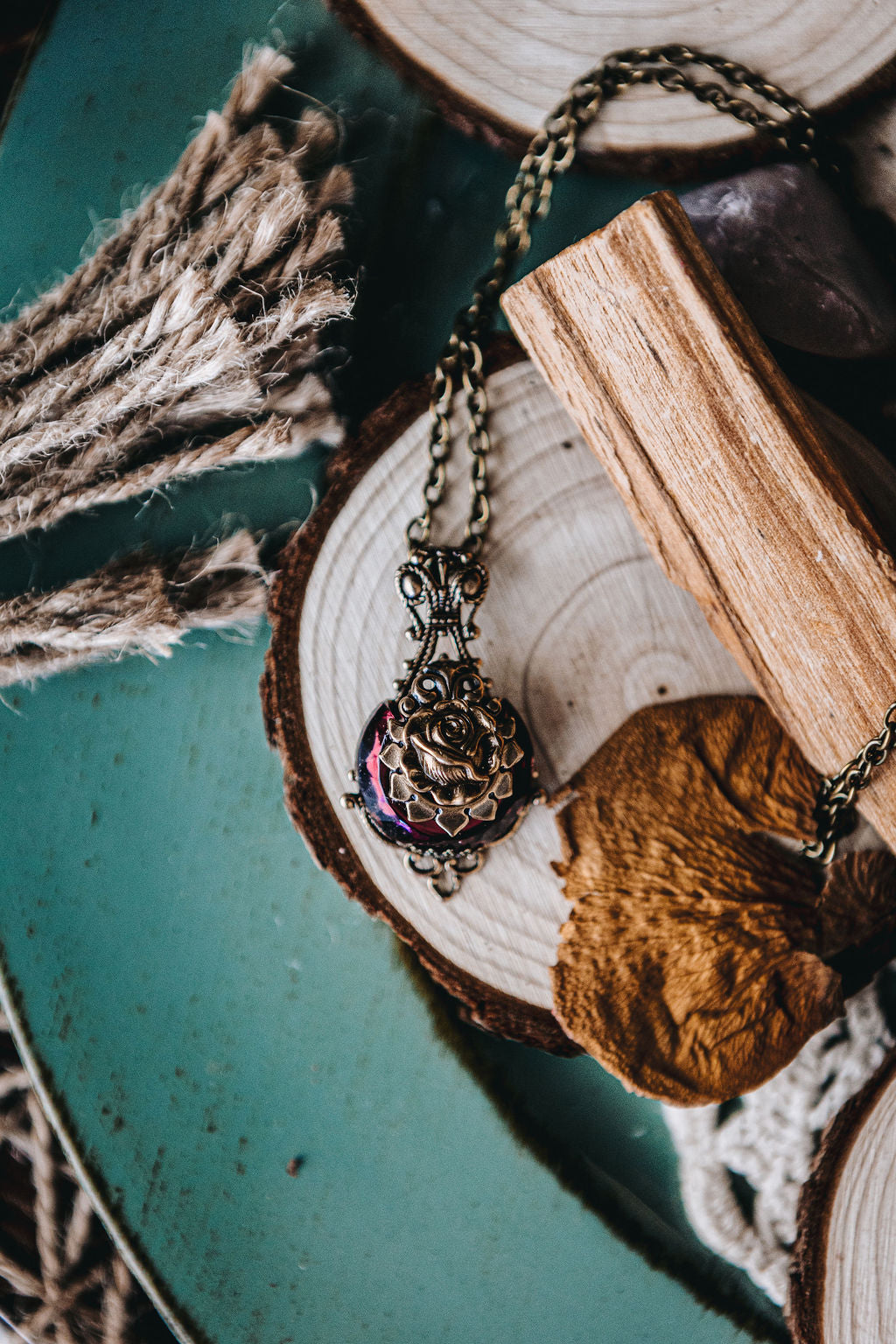 Victorian Amethyst Glass Necklace