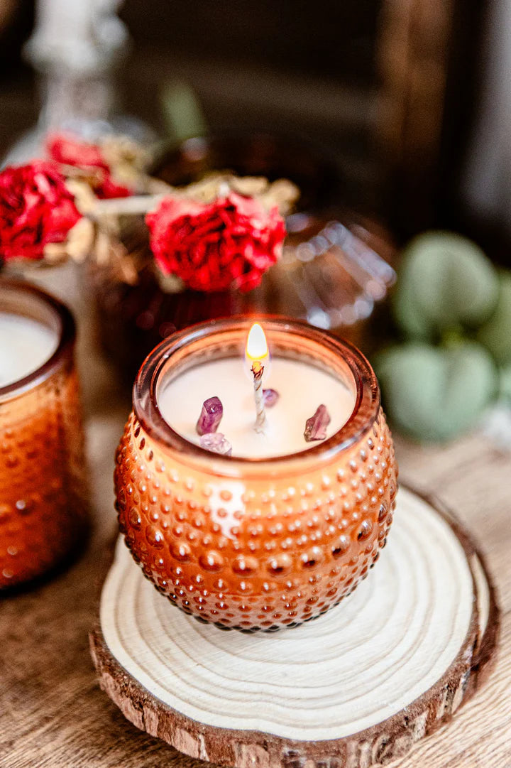 Vintage Glass Altar Candle
