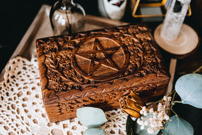 Pentagram Wooden Box