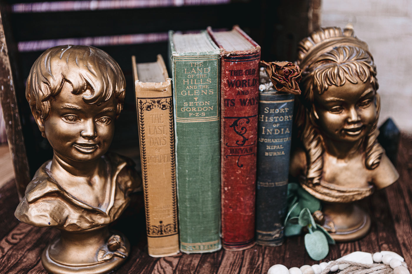 Vintage Children Book Ends