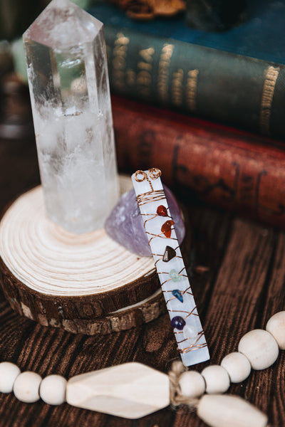 Selenite Chakra Wand