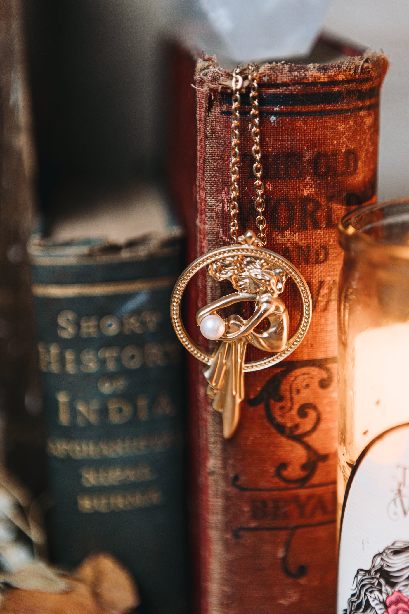 Art Nouveau Woman Necklace