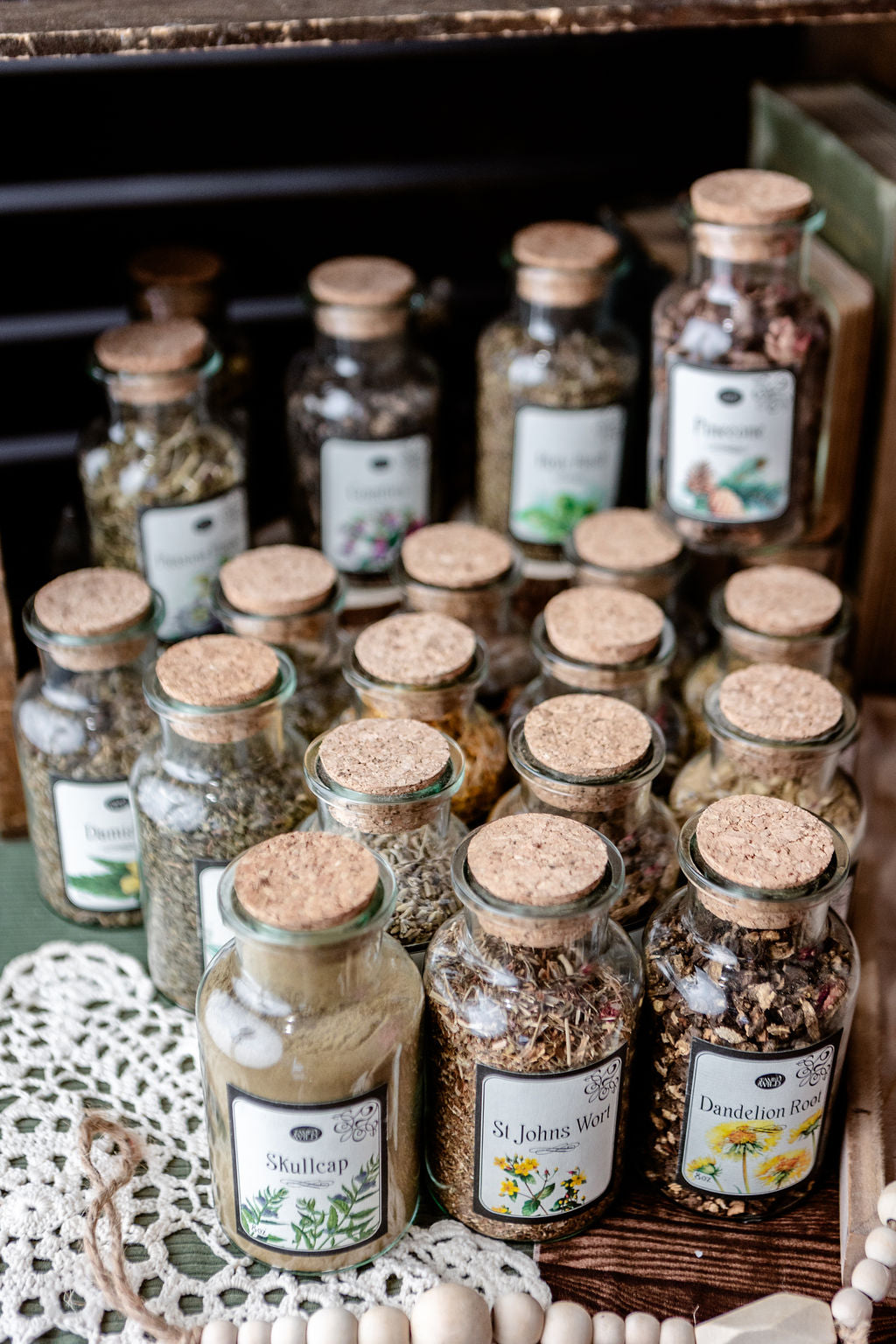 Magickal Herbs Altar Jars