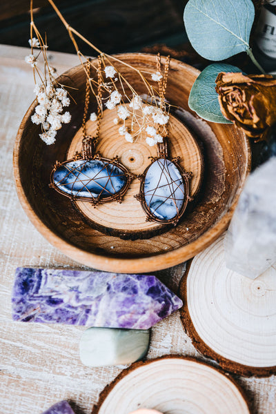 Wire Wrapped Necklaces (Amethyst & Agate)