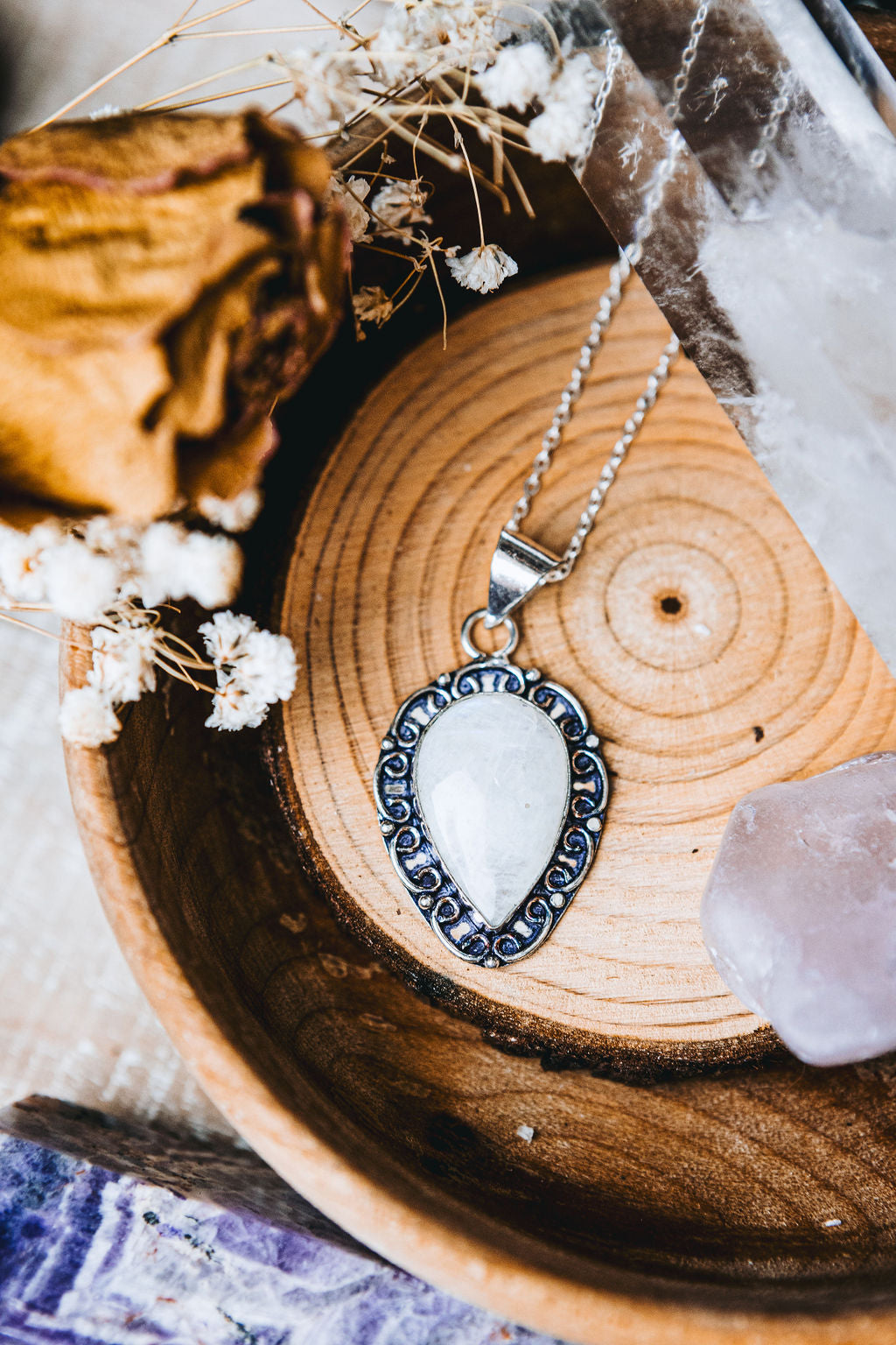 Amulet Necklace-Moonstone