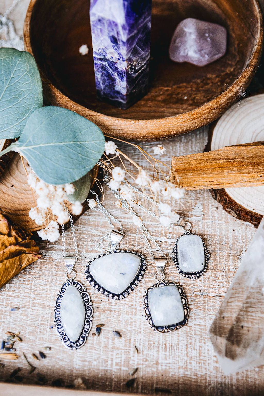 Amulet Necklace-Moonstone