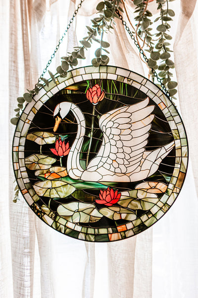 Swan Stained Glass