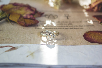 Pentacle Ring Sterling Silver
