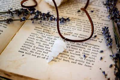 Selenite Spiral Necklace