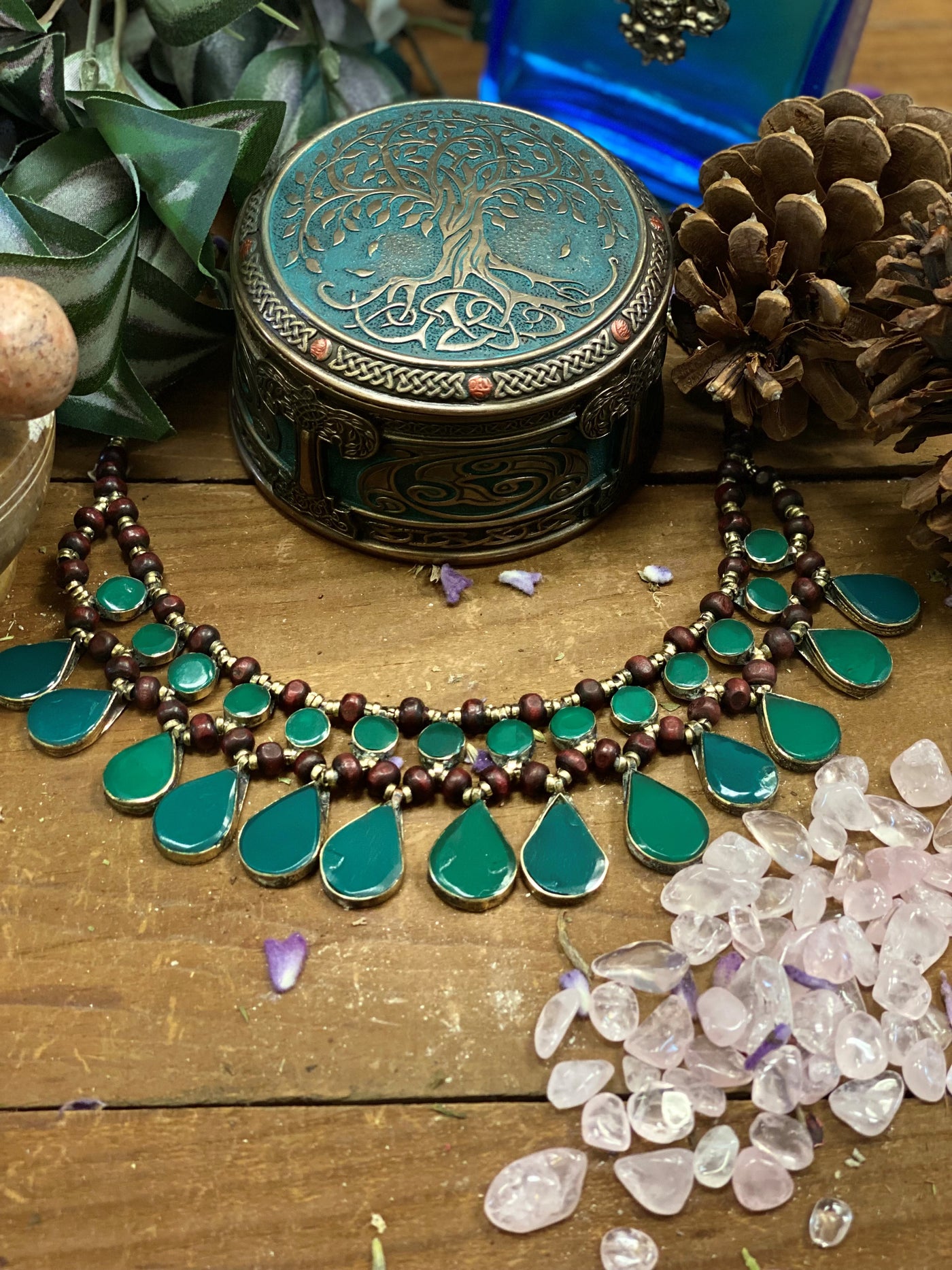 Green Tears Necklace // Kuchi Tribe