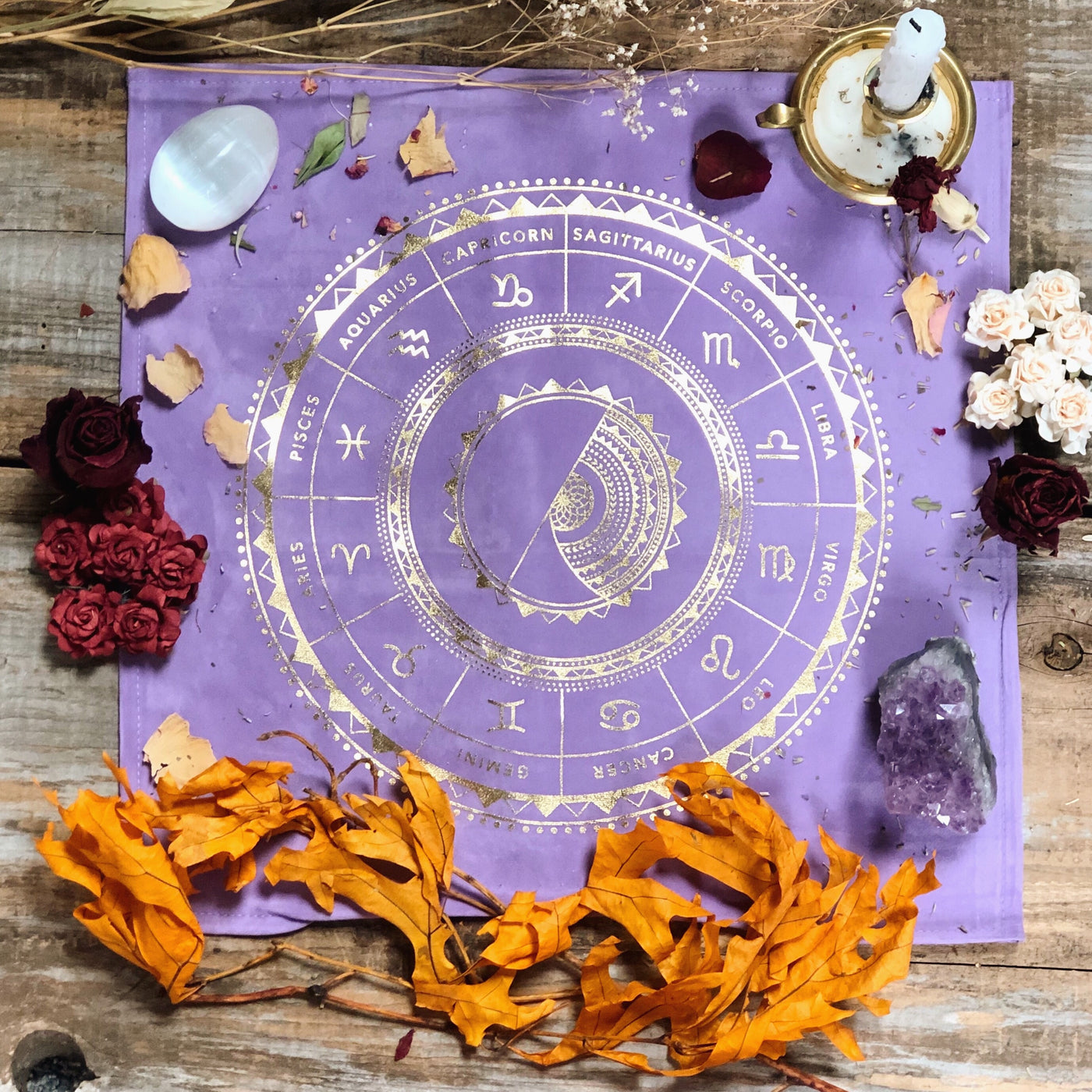 Lavender altar cloth